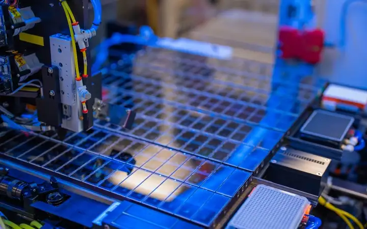 Automated handling of glass substrates in production process