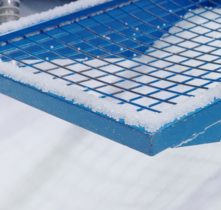 Polyprophylen granulate of closed loop recycling of pharma packaging trays