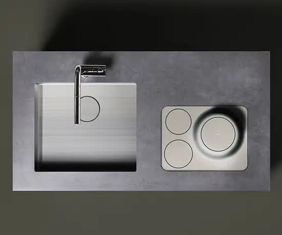 Tercer premio del jurado: Leveled Induction Cooktop de Jaewan Choi, Corea del Sur