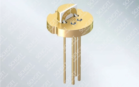 High speed Transistor outline header with components 