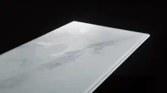 Glass panel printed using Duo Design Natural  