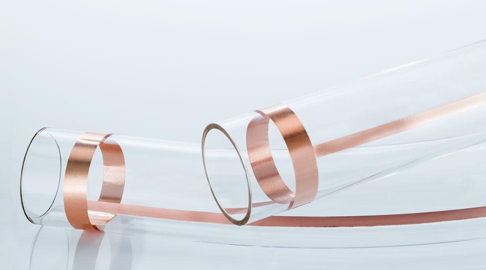 Two clear tubes made with DURAN® glass tubing