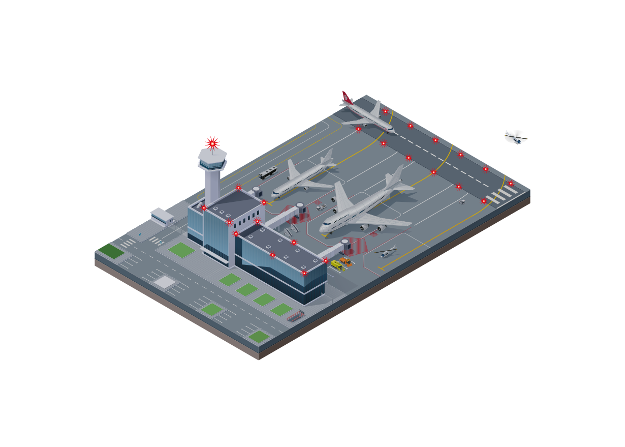 Abbildung eines Flughafens