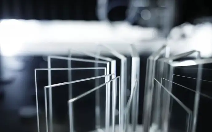Borosilicate glass substrates used in imaging systems requiring high transmission and environmental stability