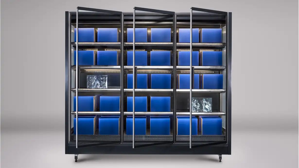 SCHOTT Termofrost® Slimline com portas abertas