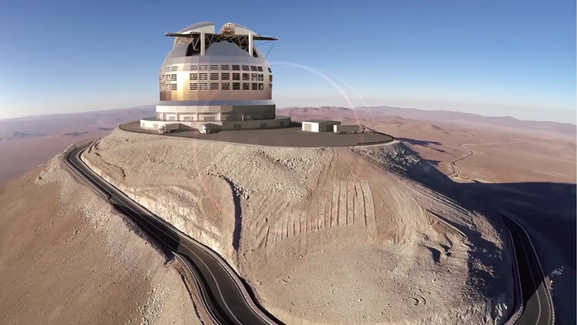 The Cerro Armazones mountain in Chile