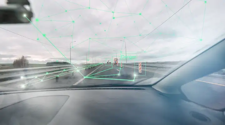 Automotive sensing system detecting road environment and obstacles in real time under dynamic driving conditions