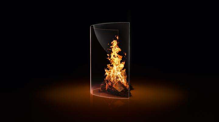 Stove Fire Glass Vega 100-250x 212mm x 4mm High Quality Robax Glass 
