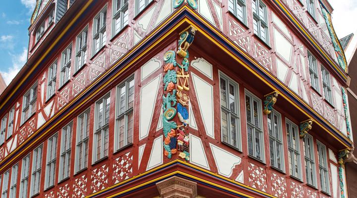 The Haus zur Goldenen Waage in Frankfurt, Germany