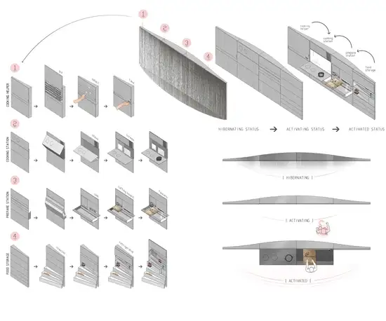 肖特特别奖： “Wall Kitchen”，作者Jun Li，美国