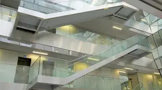 Staircases in the Neuroscience Building at Bordeaux University, France