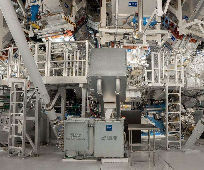 Target Bay der National Ignition Facility am Lawrance Livermore National Laboratory