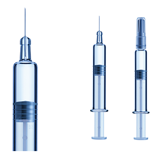 	 syriQ BioPure® prefillable glass syringe for administering biotech drugs