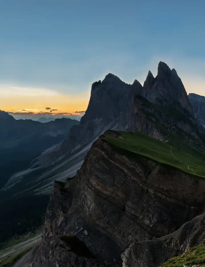 View of a mountain range