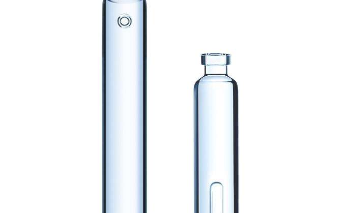 Two glass cartridges by SCHOTT Pharma