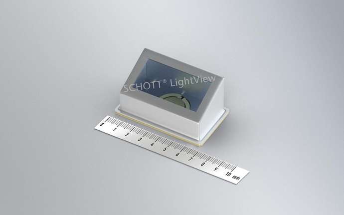 SCHOTT® MEMS mirror LightView Package with ruler
