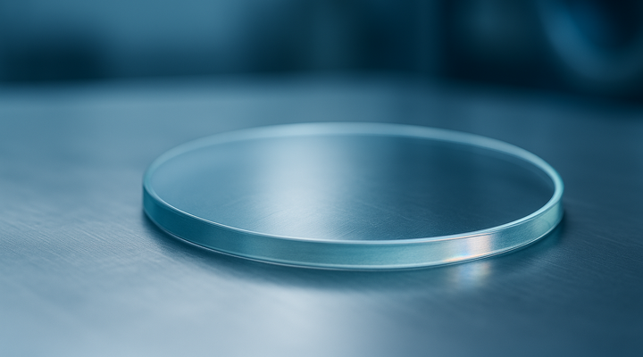 Circular disc of SCHOTT B 270® glass