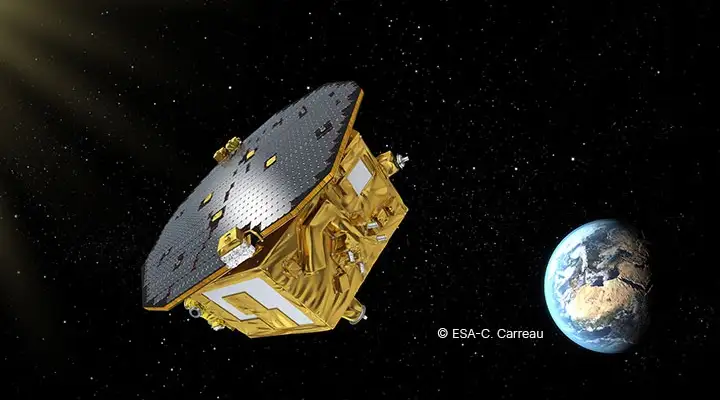 LISA Pathfinder Artistic Rendering. Credit: ESA–C.Carreau