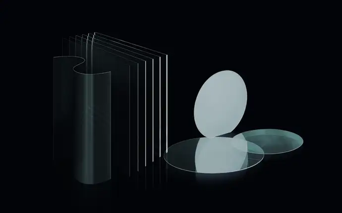 Precision glass substrates with defined geometry for optical components and imaging systems