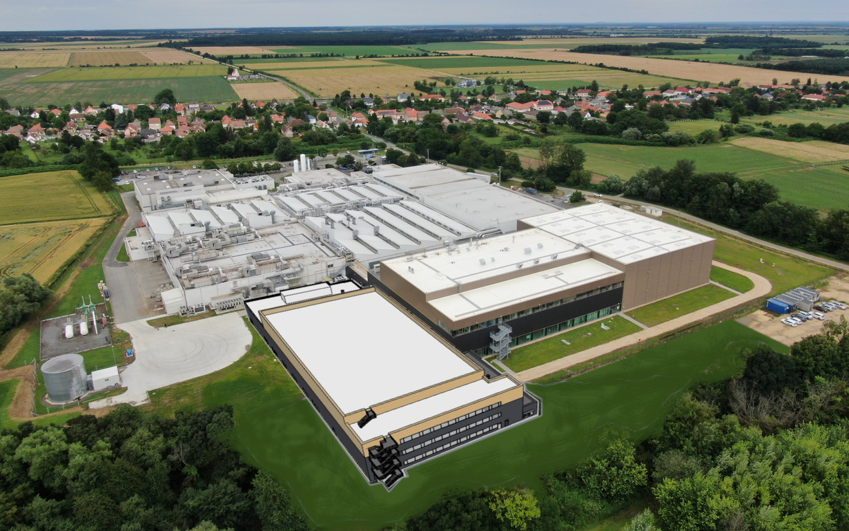 Air view of the plant in Lukácsháza, Hungary.