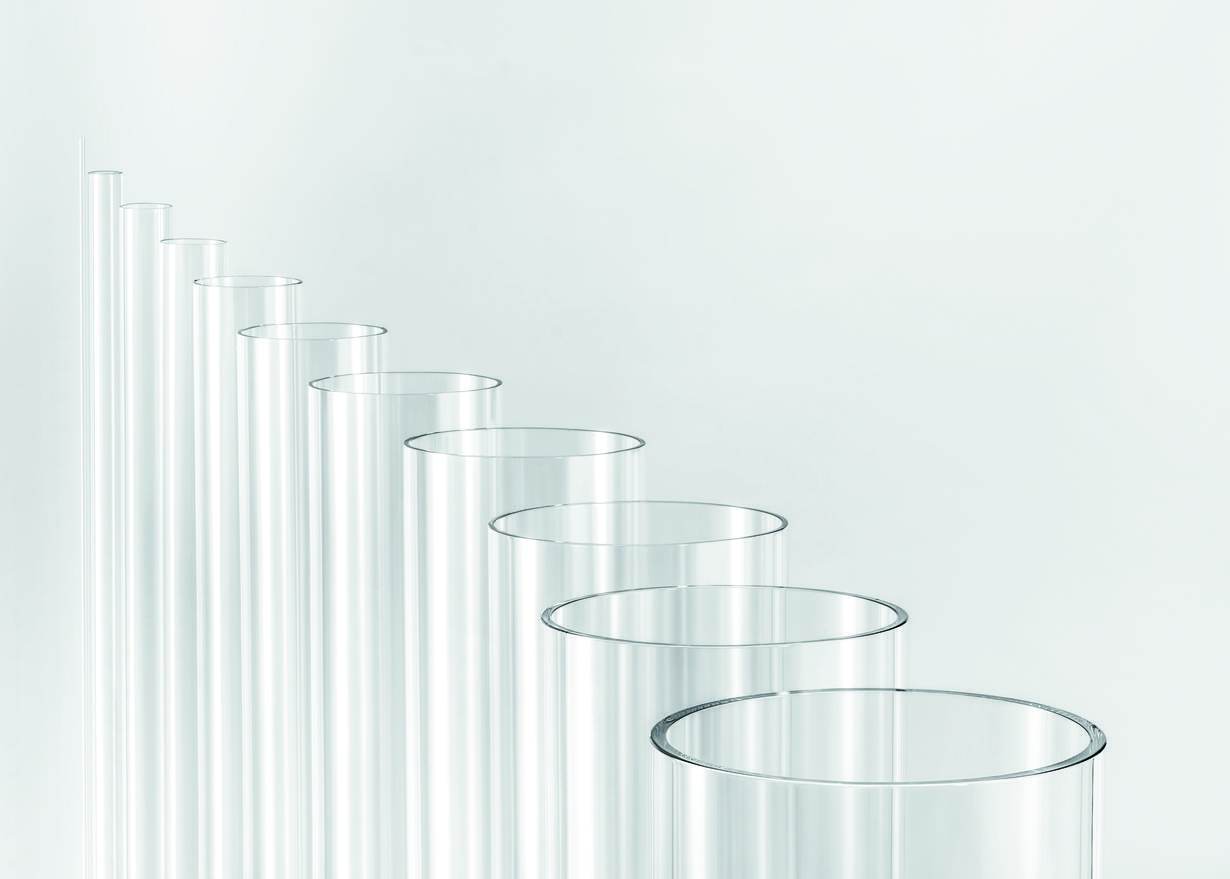 Clear tubes of DURAN® borosilicate glass
