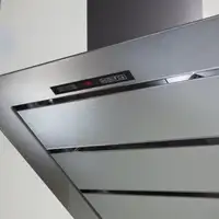 An extractor hood made using SCHOTT glass with a SCHOTT® MetalLook finish