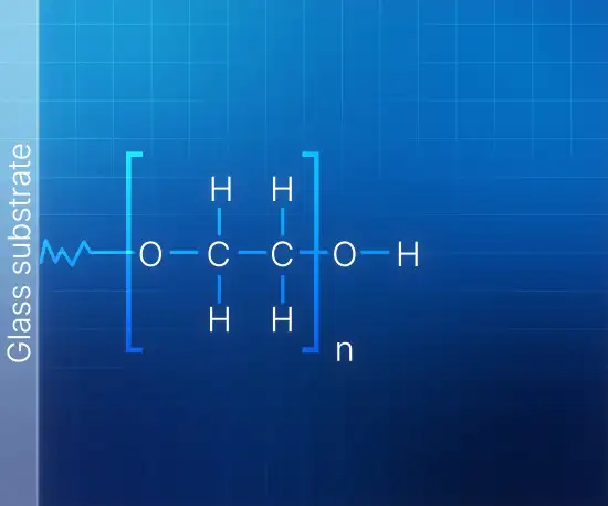 Polyethylene glycol (PEG) coating