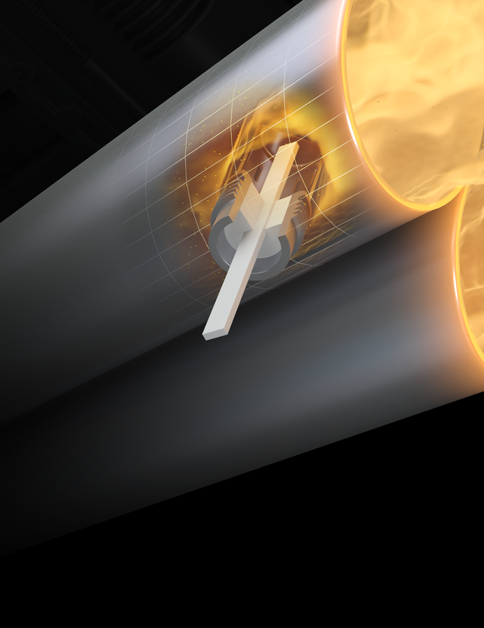 HEATAN high-temperature feedthrough operating in an automotive exhaust gas sensor application