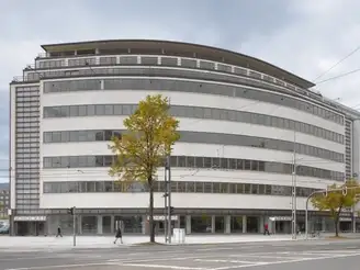 Day view of the Schocken department store in Chemnitz, Germany