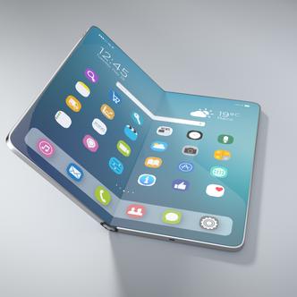 Foldable smartphone with SCHOTT ultra-thin flexible glass