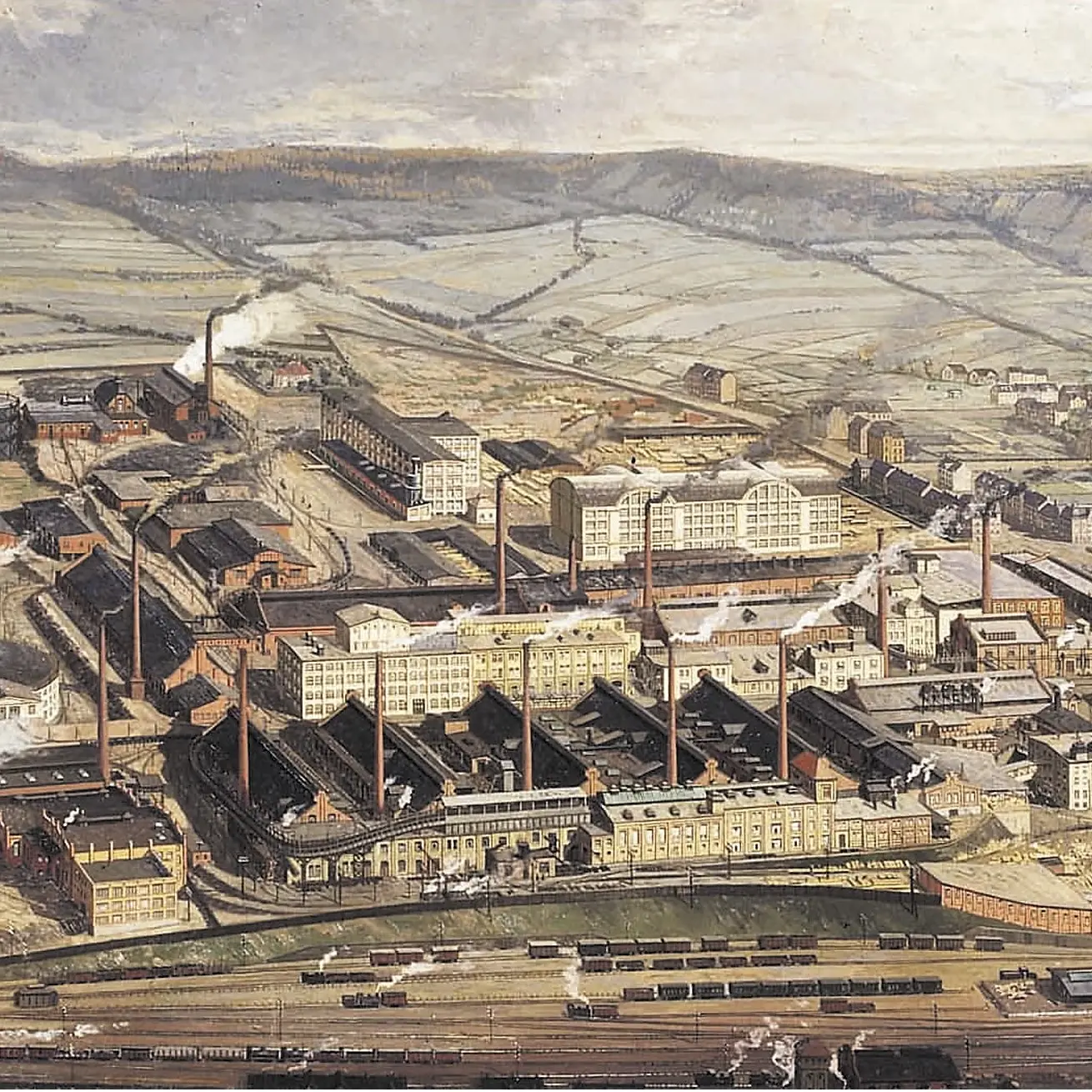 SCHOTT manufacturing plant in Jena, Germany in 1924 