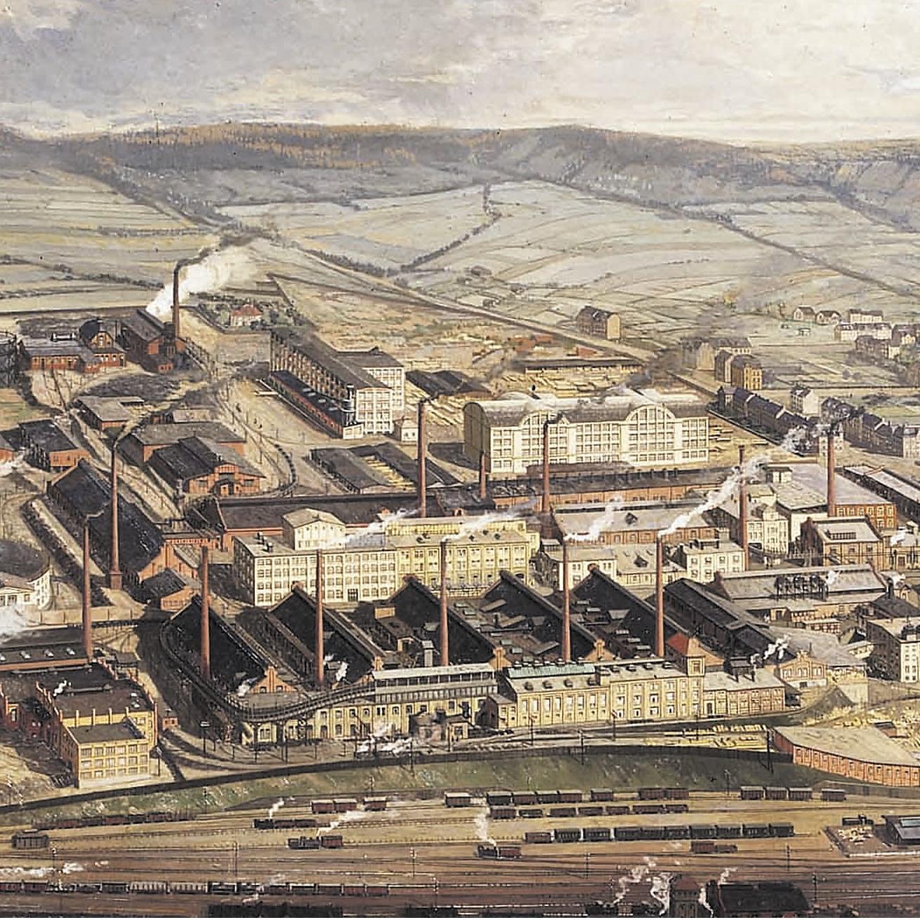 SCHOTT manufacturing plant in Jena, Germany in 1924	