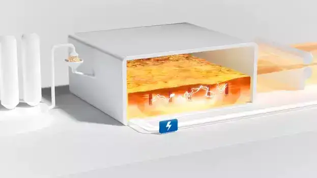 Animation electrical melting tank