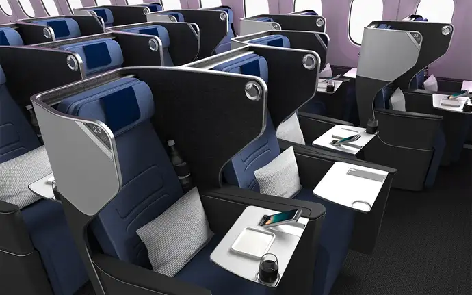 The HAECO Eclipse Cabin offers increased passenger comfort and privacy, while maximising passenger places for airlines