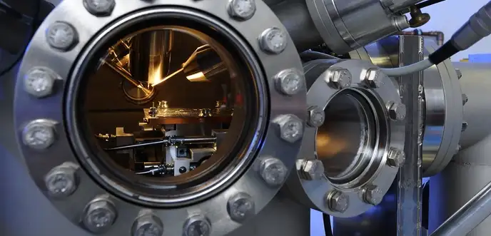 Samples in an ultra-high vacuum chamber of a ToF-SIMS system