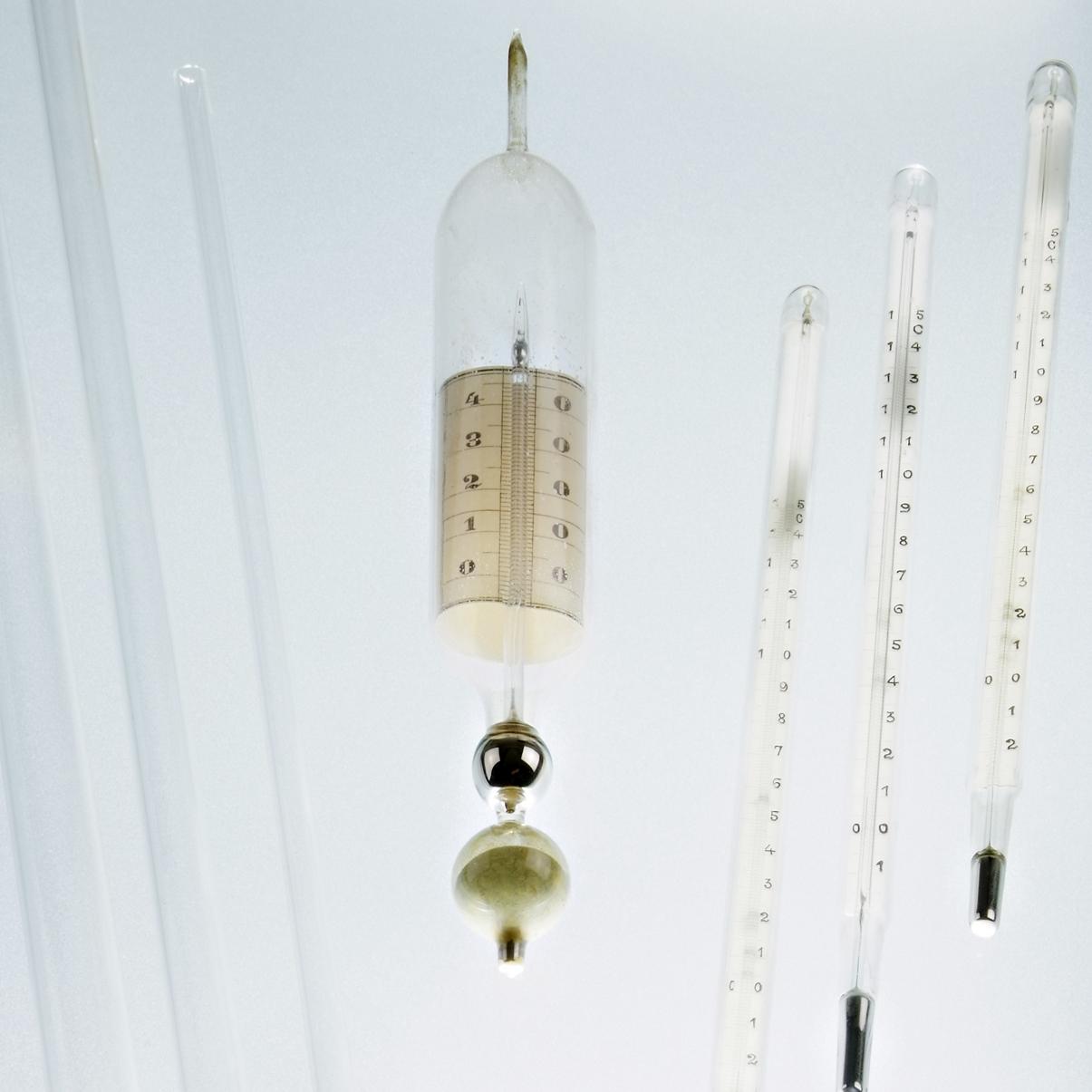 Selection of thermometers of various sizes and ages	