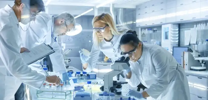 Team of Medical Research Scientists Work on a New Generation Disease Cure