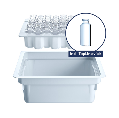 adaptiQ® cup nest with TopLine vials