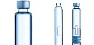 Pharmazeutische Klarglaskartusche mit Doppelkammer von SCHOTT