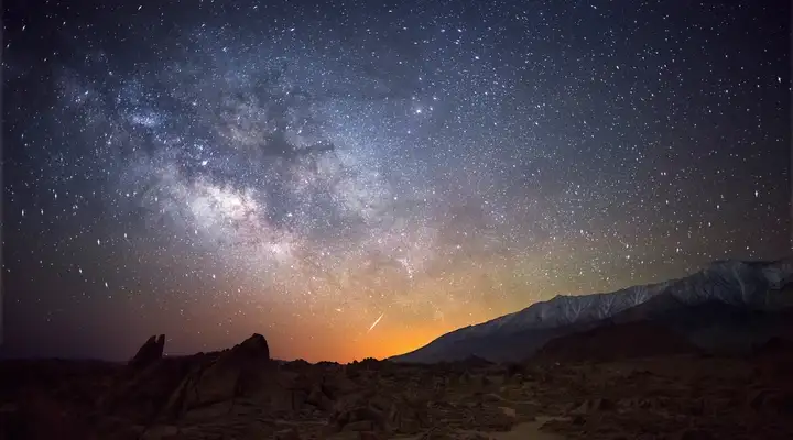 Milky way at Alabama Hills