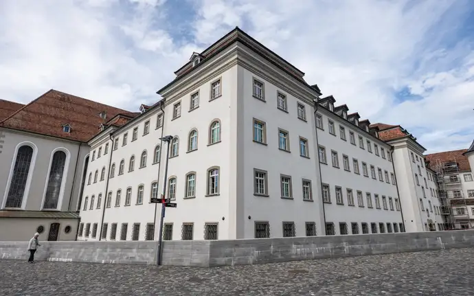 Rincón de la Biblioteca Abacial de San Gall (Suiza)