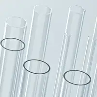 A selection of SCHOTT 8405 glass tubing of different sizes