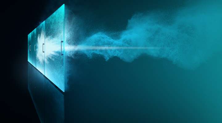 SCHOTT glass doors that stop a snowstorm 